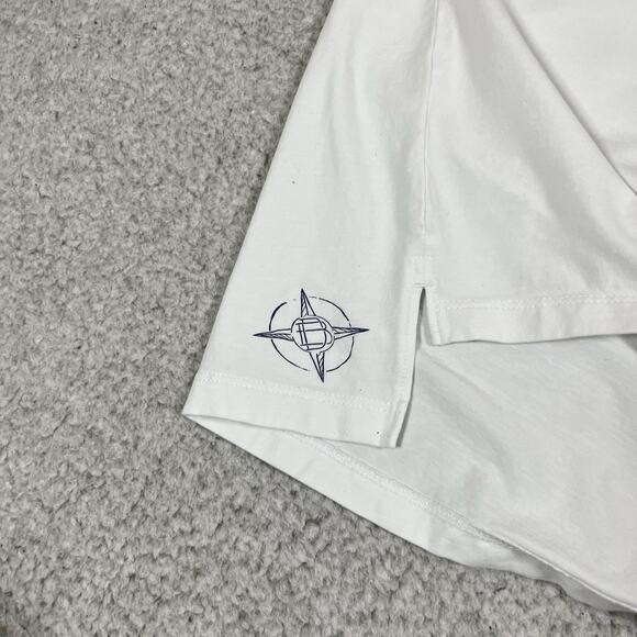 B Draddy Polo Shirt Mens Medium Azalea Pima Cotton Blend Performance Augusta - Picture 5 of 9